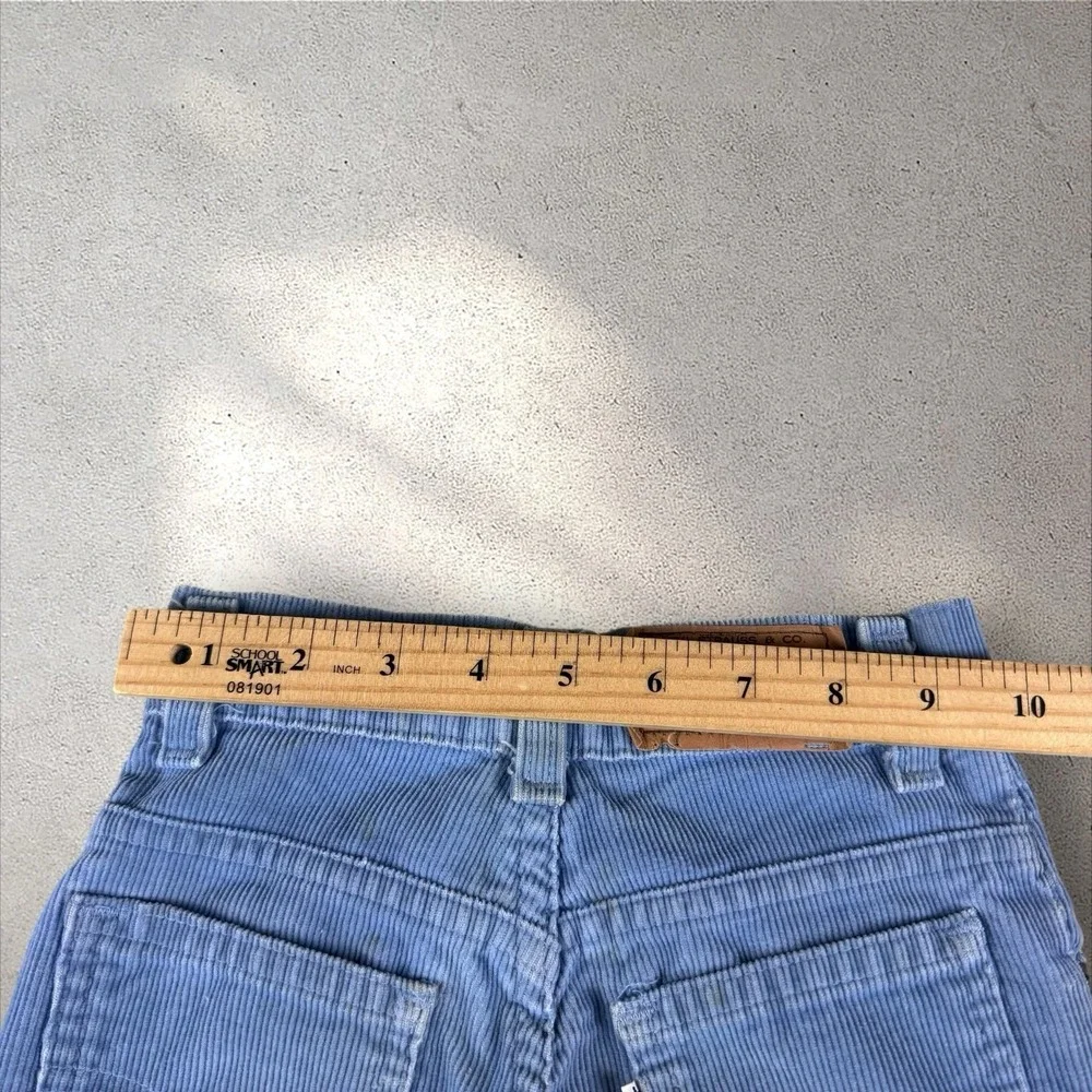 Vintage 70s/80s Little‎ Levi's Baby Blue Corduroy Pants Slim Kids 8 (19x22.5)